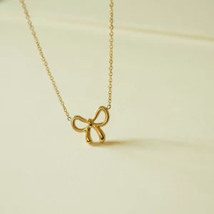 Dainty Bow Necklace