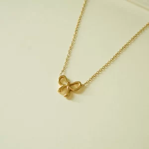 Dainty Bow Necklace